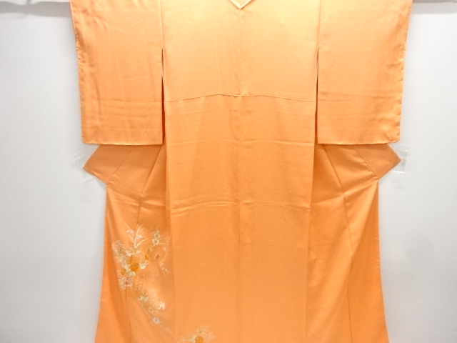 JAPANESE KIMONO / HOMONGI / SILK / SAGARA KNOTS / FLORAL BASKET